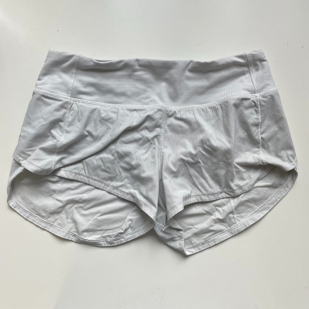 lululemon speed up shorts 2.5" white